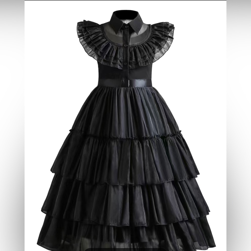 Wednesday costume for girls